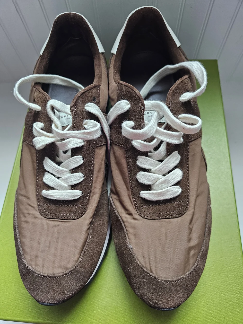 Women's Brown Tory Burch Fashion Designer Sneakers